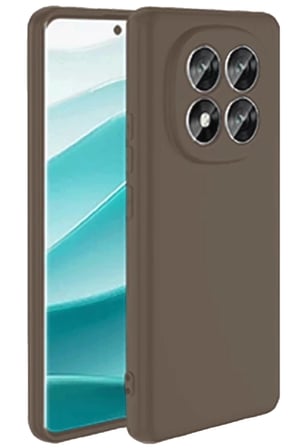 Newface Xiaomi Redmi Note 14 Pro 4G Kılıf First Silikon - Kahverengi