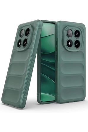 Newface Xiaomi Redmi Note 14 Pro 4G Kılıf Optimum Silikon - Koyu Yeşil
