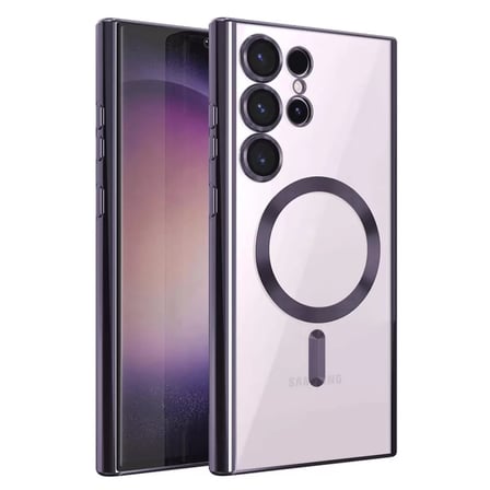 Newface Samsung Galaxy S25 Ultra Kılıf Kross Magneticsafe Kapak - Mor