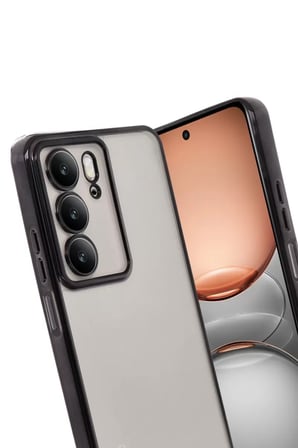 Newface Realme C75 4G Kılıf Razer Lensli Silikon - Siyah