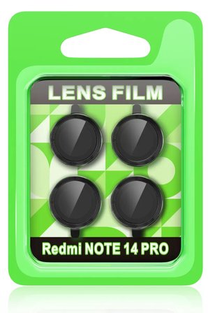 Newface Xiaomi Redmi Note 14 Pro 5G Raze Metal Kamera Lens - Siyah