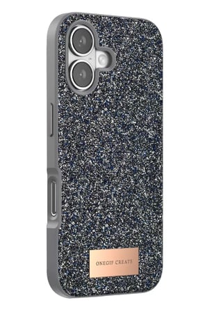 Onegif Apple iPhone 17 Bright Simli Kapak - Gümüş