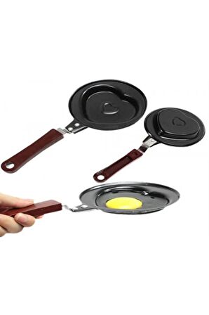 Krep Ve Omlet Tavası Kalp Şeklinde Büyük Boy