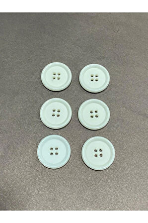 Trençkot Mont Düğmesi Italyan Düğme 20 Lı Set Beyaz 2,5 Cm (M8926)