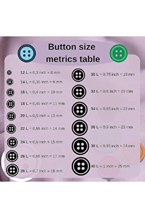 4 DELİK BEYAZ DÜĞME - 23 BOY - 50 ADET