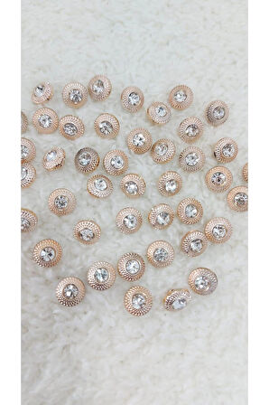 METALİZE TAŞLI DÜĞME 12mm 10 ADET (1411)