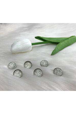 Işıltılı Düğme (24boy) 15mm-10 Adet