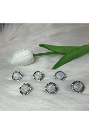 Çizgi Desenli Düğme (24boy) 15mm-10 Adet