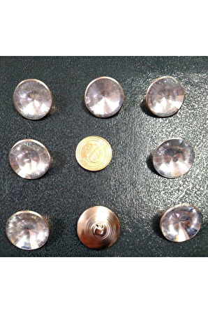 Fantazi Taşlı Trenckot Ve Kaban Düğmesi