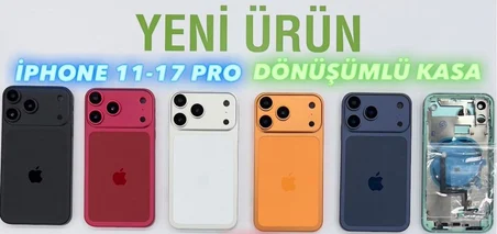 iPhone 11 - 17 PRO'ya Dönüşüm Kasa (SİYAH)