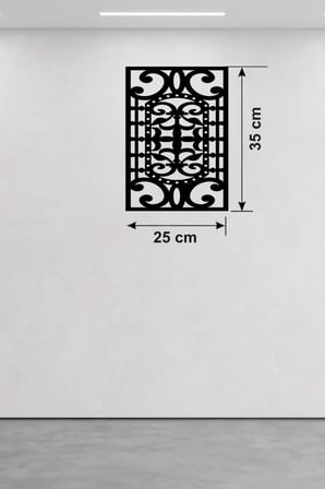 Osmanlı Motifli Dekoratif Ahşap Duvar Tablosu - 25x35 cm Lazer Kesim