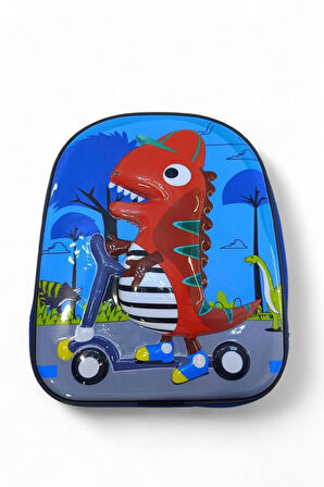 Anaokulu Sırt Çantası 3D Kabartmalı Kreş Erkek Çocuk Çantası