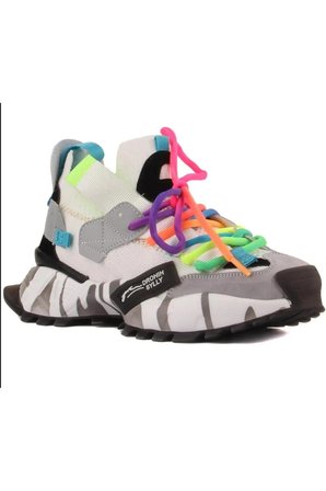 24Y303-1 Kadın Renkli Premium Sneaker Spor Ayakkabı BEYAZ
