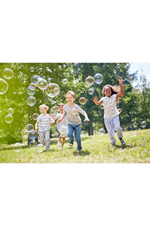 Pilli Köpüklü Oyuncak Köpük Baloncuk Makinesi Tabancası + Baloncuk Likitli