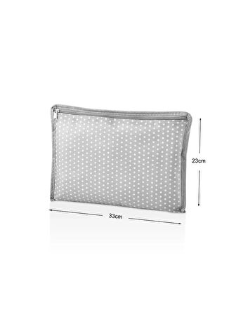6"lı Valiz ve Bavul Düzenleyici Set- Puantiyeli-Fileli