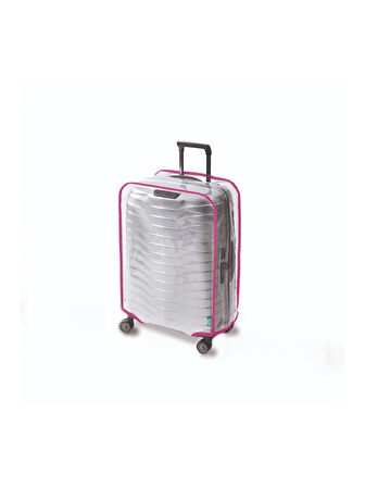 Şeffaf Valiz Kılıfı ve Bavul Koruyucu Renkli Biye