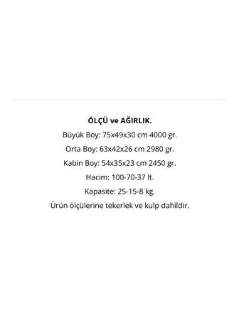 3'lü Valiz&Bavul Seti ABS