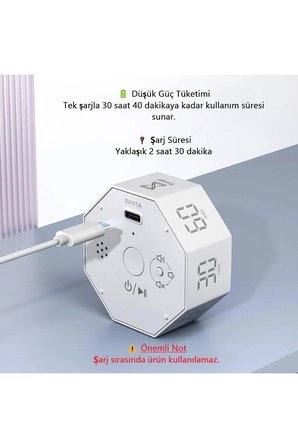 LED Ekranlı Ders ve Mutfak İçin Dijital Zamanlayıcı Çevir Başlat Odaklı Akıllı Pomodoro Zamanlayıcı Saat