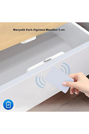 Gizli Dolap Kilidi Elektronik Akıllı Anahtarsız Çekmece -Dolap Kilidi Görünmez Çekmece Kilidi