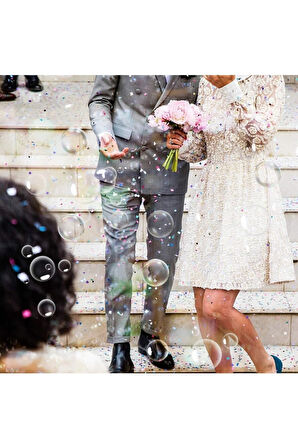 Pilli Köpüklü Oyuncak Köpük Baloncuk Makinesi Tabancası + Baloncuk Likitli