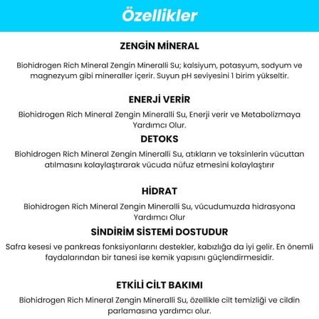 Biohidrogen Rich Mineral Zengin Mineralli Su Arıtma Cihazı