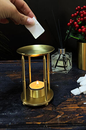 Pirinç El Yapımı Phuket Buhurdanlık Tütsü Kabı Wax Melt