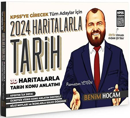 Benim Hocam 2024 KPSS 3D Haritalarla Tarih Konu Anlatımlı