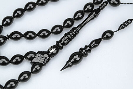 Oltu Taşı Özel Seri  İmame Bilezik Oyma  İşçilikli Tespih