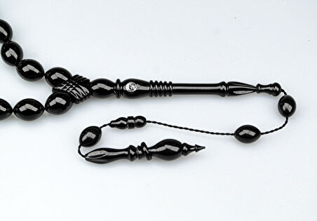 Oltu Taşı Özel Seri  Kelepçe İmame   İşçilikli Tespih