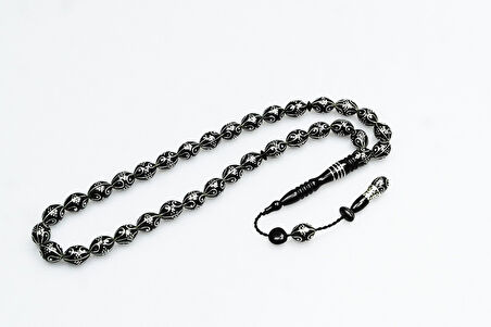 Oltu Taşı Damla Karpuz İşleme Tespih