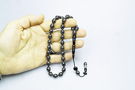 Oltu Taşı Damla Karpuz İşleme Tespih