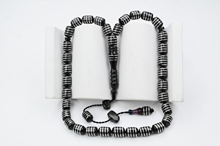 Oltu Taşı Kapsül Model Burgu Vida  İşlemeli Tespih