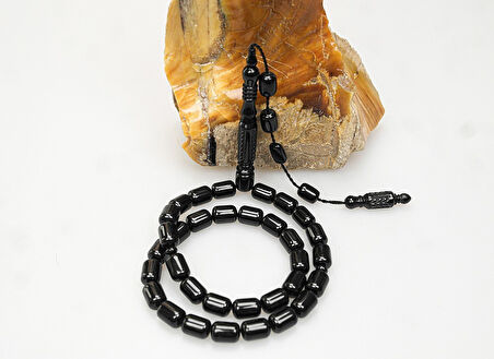 Oltu Taşı Nakkaş İmame  Sade Tespih