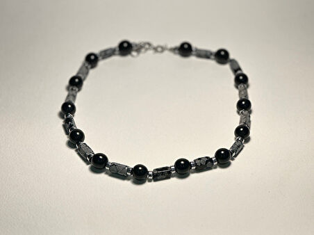 KARIŞIK SİYAH TAŞLI KOLYE