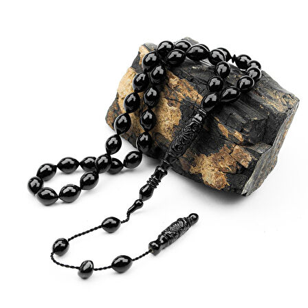 Oltu Taşı Beyzi Kesim  İmame  Nakkaş Oyma Tespih