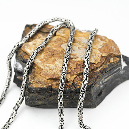 Gümüş Kral Zincir Kolye