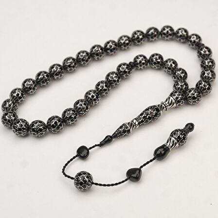 Oltu Taşı Küre Kesim Petek İşleme Oltu Taşı Tespih