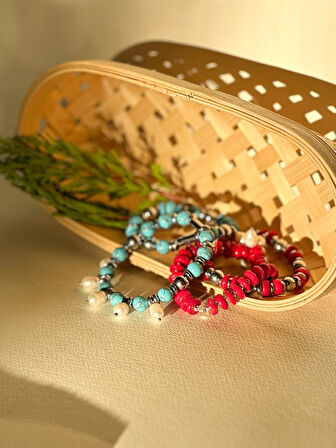 KORAL  LASTİKLİ  BİLEKLİK