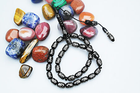 Oltu Taşı Koç Başı Model Tespih