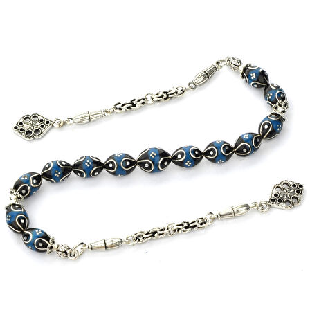 Arpa Kesim Gümüş Karpuz Dilim İşleme Galalith ve Oltu Taşı Zaza Tespih