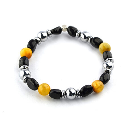 Kaplan Gözü ve  Oltu Taşı Bileklik