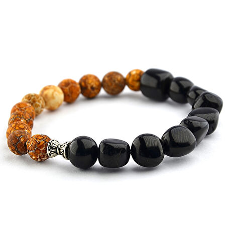 Tibet Akik Taşı ve Oltu Taşı Bileklik