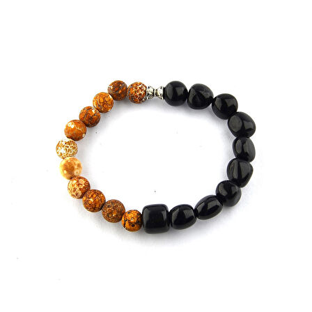 Tibet Akik Taşı ve Oltu Taşı Bileklik