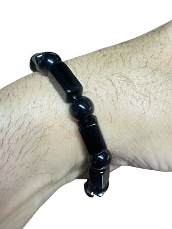 Obsidyen Erkek Bileklik