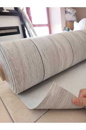 PARKE DESENLİ 50 cm x 100 cm KEÇELİ MUŞAMBA Pvc Yer Muşambası platin meşe beyaz Zemin Döşemesi Soba Altı