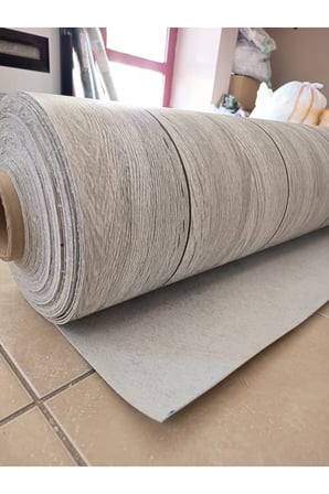 PARKE DESENLİ 50cm x 200cm KEÇELİ MUŞAMBA Pvc Yer Muşambası platin meşe beyaz Zemin Döşemesi Soba Altı