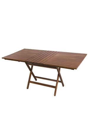 Ahşap Bahçe Balkon Mutfak Masası -kaş Katlanabilir 80x140 Beyaz