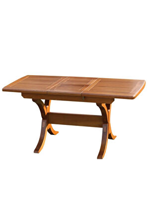 Side Ahşap Masa 90x(180+50) | Açılır Bahçe Balkon Mutfak Masası - 50 Cm Uzayan Masa