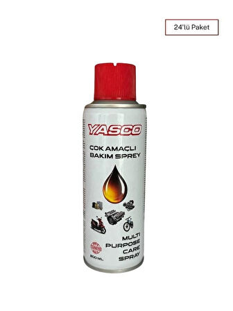 Yasco WD40 Çok Amaçlı Bakım Ve Yağlayıcı Sprey 200 ML(24'LÜ)