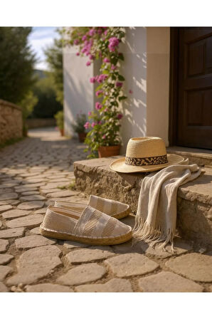 Basic Hasır Detaylı Erkek Espadril